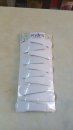 Plastic ful cap Tictac clips white (size 50mm)